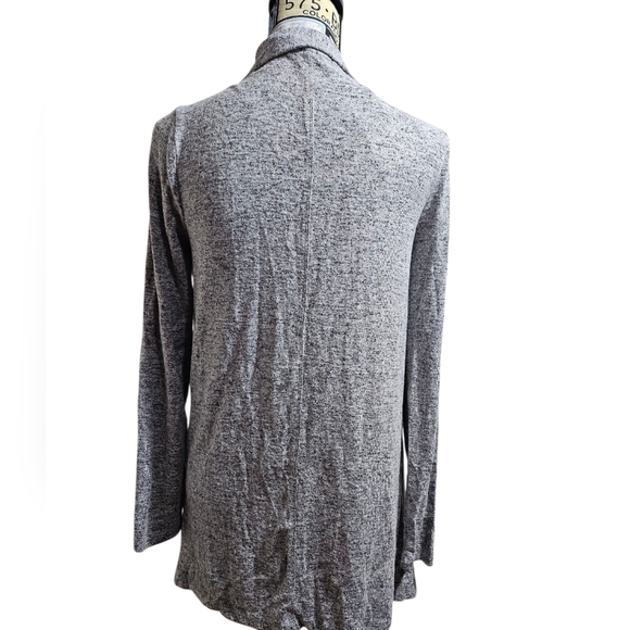 NWT Kim Rogers Open Front Lightweight Knit Cardigan Gray Sweater Petite Medium - Picture 2 of 8